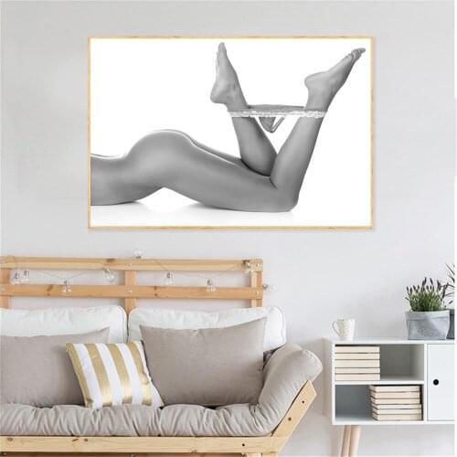 5D Diamond Painting Modern Sexy Lady Long Legs Wall Pictures for Bathroom Decor Bedroom Posters and Prints Room Decoration