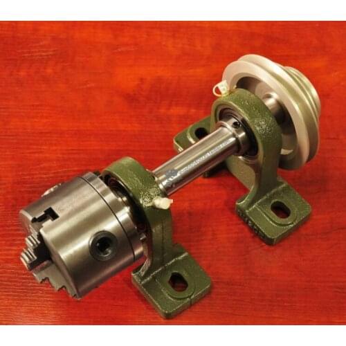80, 100 lathe chuck spindle + three-jaw, four-jaw chuck