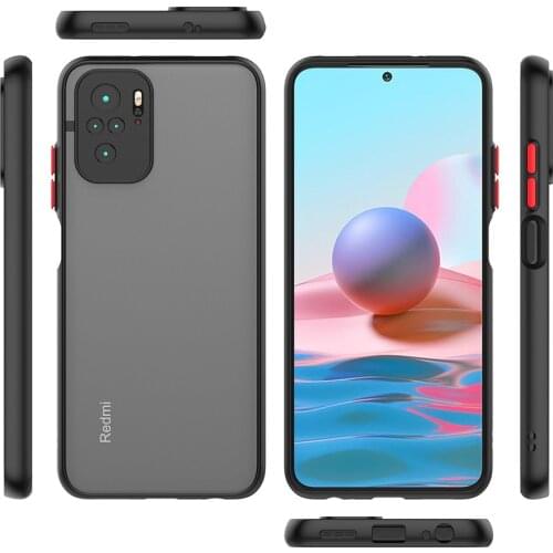 TPU Bumper Phone Case For Xiaomi 11 Ultra 10T Pro Note 10 Lite 10 9 Poco X3 PC Matte Back Cover For Redmi 9A Note 10 Pro 9 Case