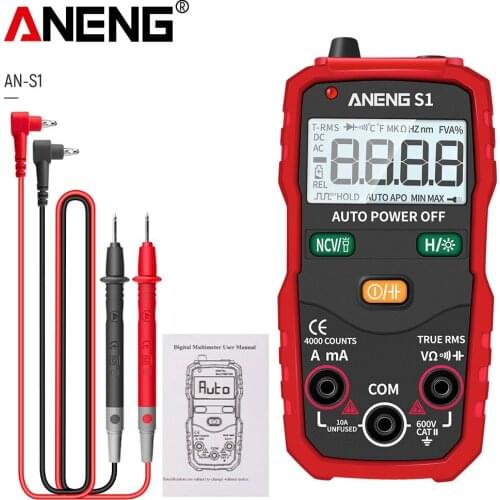ANENG S1 Digital Multimeter True RMS Auto Range Professional LCD automatic Smart Multimeters Voltage Ammeter Tester
