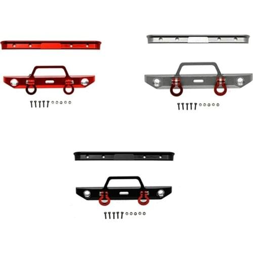 For Axial SCX24 AXI00001 Chevrolet C10 Frame 1/24 RC Crawler Car Metal Front & Rear Bumper Upgrade Parts Accessories