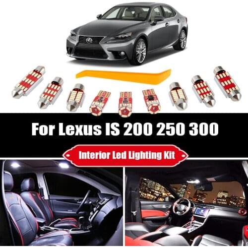 For Lexus IS 200 250 300 350 F 200t IS200 IS250 IS300 IS350 ISF IS200t 2001-2017 2018 Vehicle LED interior Light Canbus