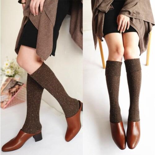 Febelle Womens Socks Sexy Warm Thigh High Over The Knee Socks Long Cotton Thick Stockings For Girls Ladies 6 Colors #228683
