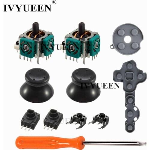 IVYUEEN 11 in 1 Analog Stick Sensor Potentiometers + Thumb Sticks LT RT Trigger Switch Button for Microsoft Xbox 360 Controller
