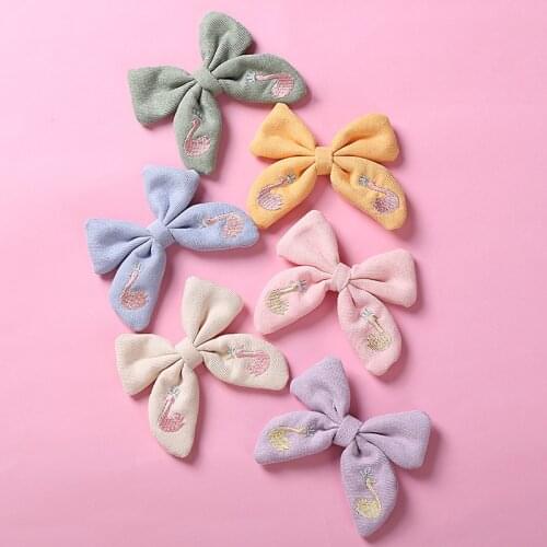 Lovely Baby Hair Clips Embroided Summer hairgrips for girls Autumn Printed Barrettes Kids Hairpins Accessories Photo Props
