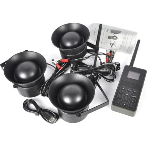 Hunting Bird Caller MP3 Speaker 250 Yards 3pcs 50w Speaker Device Hunting Decoy Goose Duck Predator Wildlife Hunting