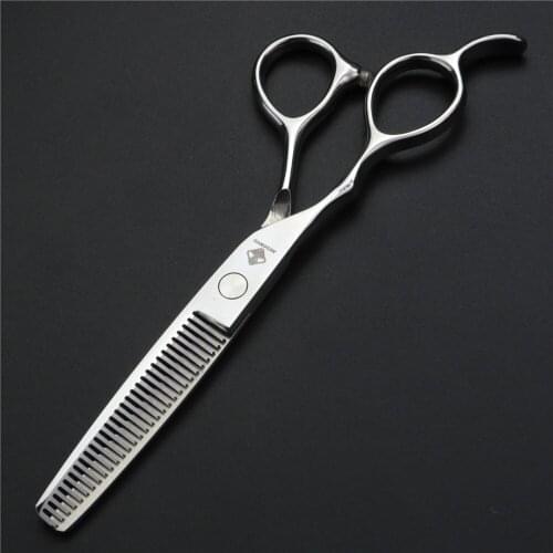 Silver 6 inch left hand hairdressing scissors 440C hair salon professional barber scissors set