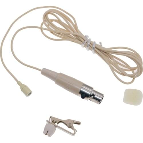 Professional Hidden Skin Beige Color Microphone for Shure Wilress System
