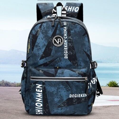 Blue Women Backpacks for Girls Teenagers Oxford School Bag Branded Bagpack Female Student Bookbags Ladies Large Capacity Mochila