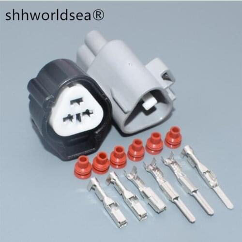 Shhworldsea 1Set 3 Pin 6189-0179 11016 Light Socket Motor Connector For Toyota Honda Accord Fit Civic Ignition Coil Plug