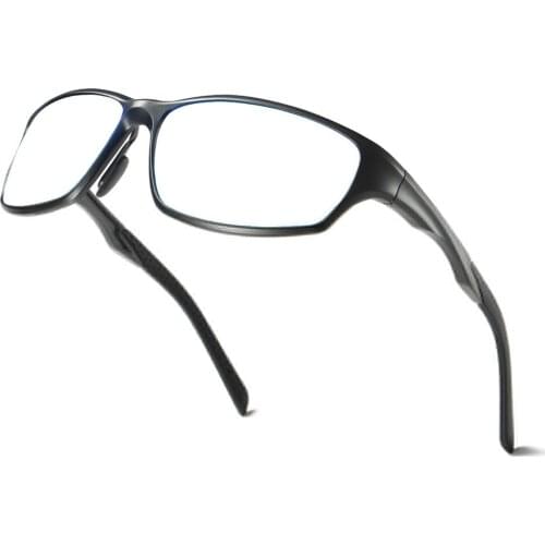Al-mg Alloy Spring Hinge Sports Full-rim Reading Glasses +0.75 +1 +1.25 +1.5 +1.75 +2 +2.25 +2.5 +2.75 +3 +3.25 +3.5 +3.75+4To+6