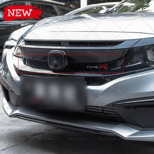 ABS BUMPER AIR INTAKE VENT FOR CIVIC FC TYPE R STYLE FRONT BUMPER AIR DUCT MESH TRIM BODY KIT TUNING PART FOR CIVIC FC
