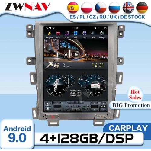 Tesla Screen Android Video Player For FORD EDGE 2008 2009 2010 2011 2012 2013 2014 Car GPS Radio Receiver Audio Stereo Head Unit