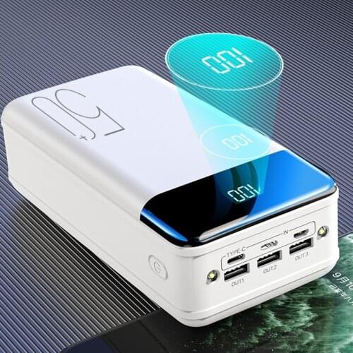 Power Bank 50000mAh Portable Charger Poverbank for iPhone Mobile Phone External Battery Powerbank 50000 mAh for Xiaomi Battery
