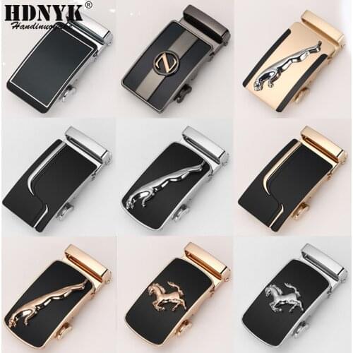 High Quality Male Automatic Buckle Heads Many Style for Reference Luxury Brand Designer Automatic Buckle DIY Buckles 3.5cm Strap