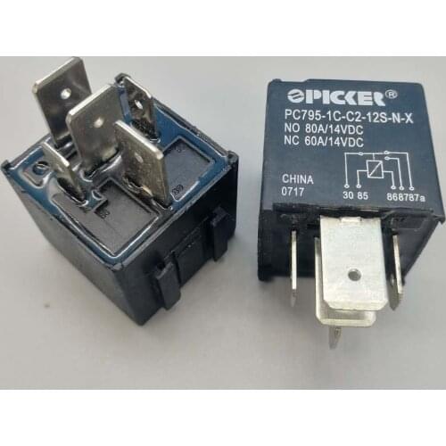 10pcs Genuine Relay PC795-1C-C2-12S-N-X Brand New V7-1C-12V/80A Large 5-Leg Spot