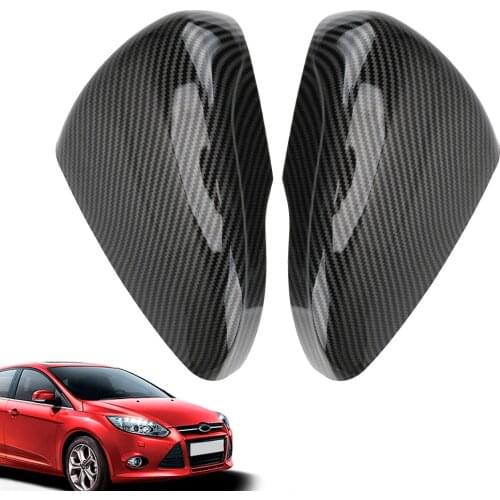 2Pcs/set Car Auto Side Rear View Mirror Cover Rearview Mirror Trim Caps For Ford Focus MK2/MK3 Sedan(DYB) Turnier(DYB) Hatchback