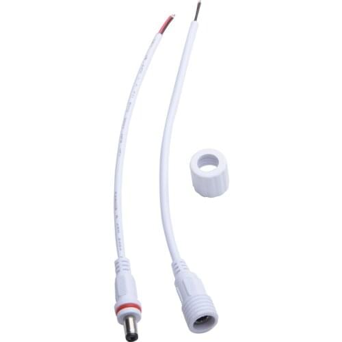 5pair 2pin IP67 Waterproof DC Wire Connector Male Female Jack for 3528 5050 LED Strip Power Adapter Plug Cord