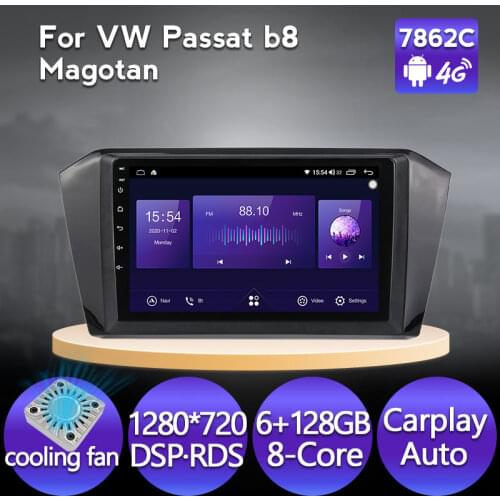 Android 11 6+128G Car Radio Stereo GPS Navigation For VW Volkswagen Passat B8 Magotan 1280*720 IPS Screen Built in Carplay Auto