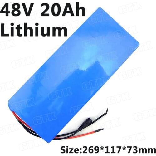 E-bike battery 48v 20ah 48v 1000w lithium battery 750w 1200w electric bike battery 48v 20ah high drain BMS + charger
