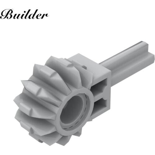 Little Builder 24014 MOC Technology Part 8-Tooth Gear with 1.5L Cross Shaft 10pcs Building Blocks DIY Creative Toys for Children