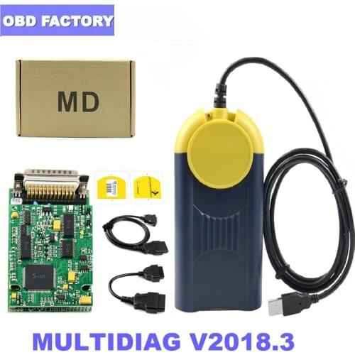 Diagnostic tool V2018.3 Multi-Di@g Multi diag Access J2534 Pass-Thru OBD2 Device Multidiag Multi-Diag v2018