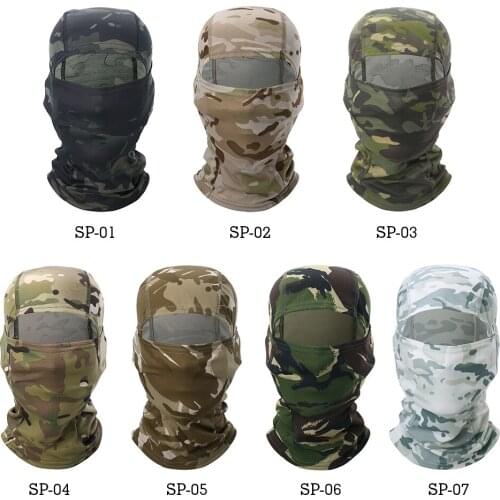 Multicam CP Camouflage Balaclava Full Face Scarf Wargame Cycling Hunting Army Bike Military Helmet Liner Tactical Airsoft Cap