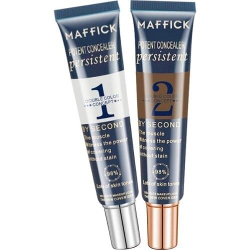 2 IN 1 Two-tone bright concealer face concealer spot modification complexion BB Cream Korean Cosmetics Makeup