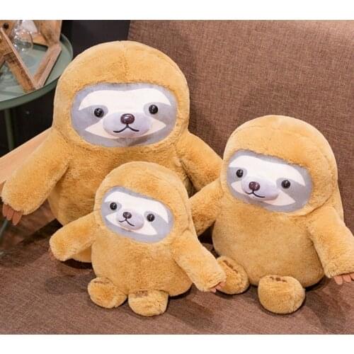 New dumb cute red toy cute sloth doll plush doll hug bear doll sloth backpack creative funny doll children boys and girls b