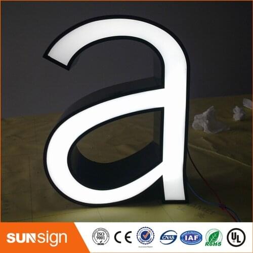 Wholesale frontlit LED metal letters for signs