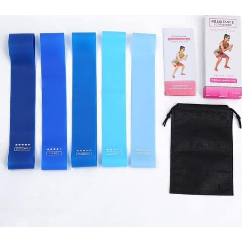 Yoga Resistance Exercise Bands Strength Training Fitness Gum Body Workout Pilates Rubber Pull Expander Loop Fitness Equipment