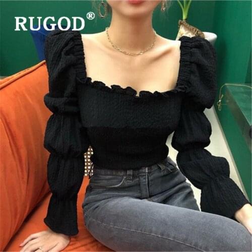 RUGOD Black And White Blouses
