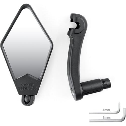 2020 Bicycle Rearview Mirror Adjustable Stainless Steel Mirror Mountain Bike Folding Rearview Mirror Stylish Rotatable Cycling