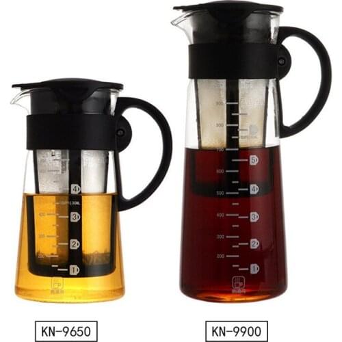 Glass Coffee Maker Coffee Maker Cold Extract Ice Brewed Water Bottle Non-Rust Filter Coffee Pot