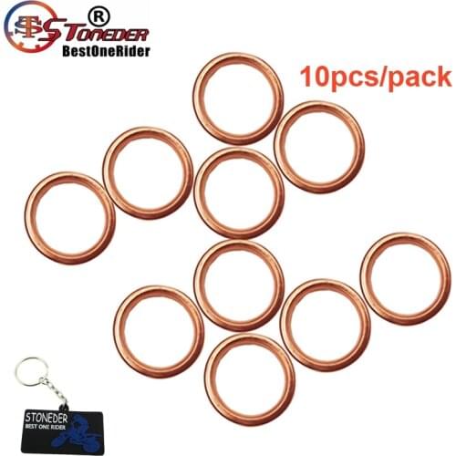 STONEDER 10x Exhaust Pipe Gasket ID= 30MM OD= 40MM For ATV Quad 4 Wheeler Motorcycle Pit Dirt Bike Motocross 150cc 200cc 250cc
