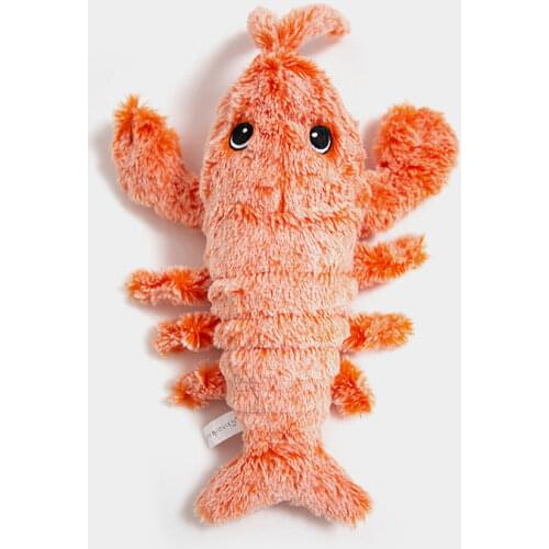USB Electric Simulation Lobster Plush Toys Doll Stuffed Sea Animal Fish Lobster Dancing Moving Creative Soft Pet Cats Scratcher