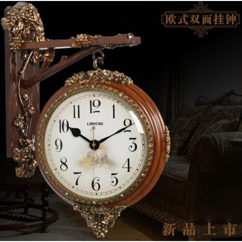 Vintage Wall Watch Mechanism Double Sided Wall Clock Pow Patrol Digital Clocks Digital Relogio Parede Clock Loft Gift Ideas 282