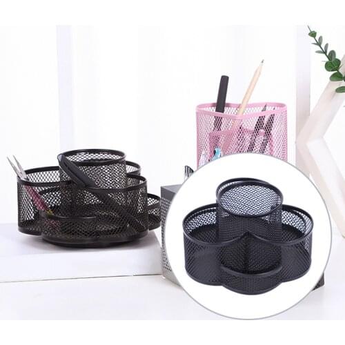 360 Degree Rotating Desk Organizer Pen Holder Large Capacity Stationery Desk Organizer for Home Office
