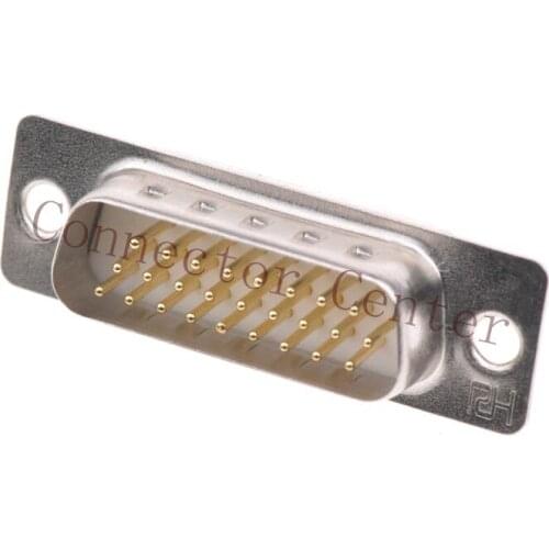 High Quality D-SUB DB Connector 26PIN 3-ROWS Male solid Pin Full Gold flash