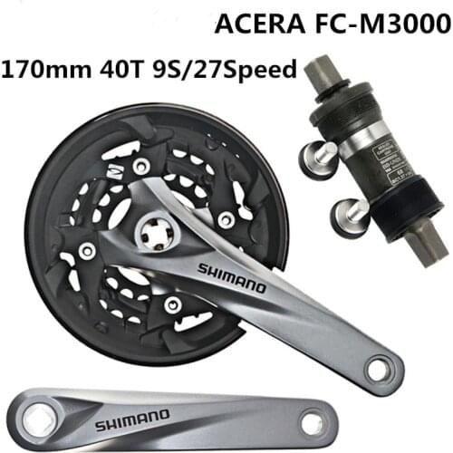 SHIMAN0 ACERA FC-M3000 sprocket mountain bike 9 speed 27 speed square hole sprocket wheel 40 tooth sprocket 170mm brand new