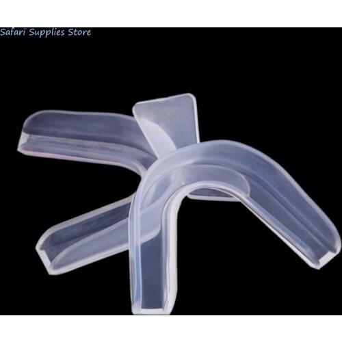 2PCS Transparent Night Guard Gum Shield Mouth Trays For Bruxism Teeth Whitening Grinding For Boxing Teeth Protection Equipment