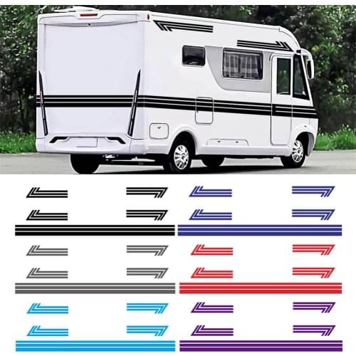 1200cm RV Stripe Sticker Body Decoration Decal Door Panel Bumper Graphics Stickers Car Styling Vinyl Decal for Camper RV Trailer