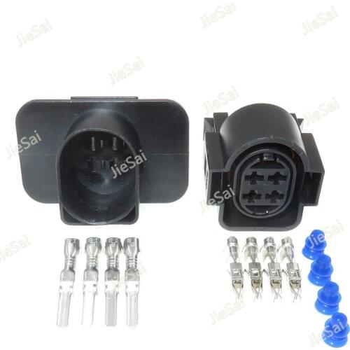 4 Pin 1H0973734 Auto Car Light Lamp Socket Automotive Female Male Connector 1H0 973 734 For Audi
