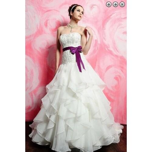 Free shipping long bandage ball organza vestido de noiva renda 2016 new fashionable sexy romantic wedding dress bridal gowns