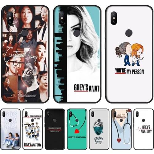 American TV Greys Anatomy Phone Cases For Xiaomi Redmi 7 9t 9se k20 mi8 max3 lite 9 note 8 9s 10 pro Shell Cover Funda capa