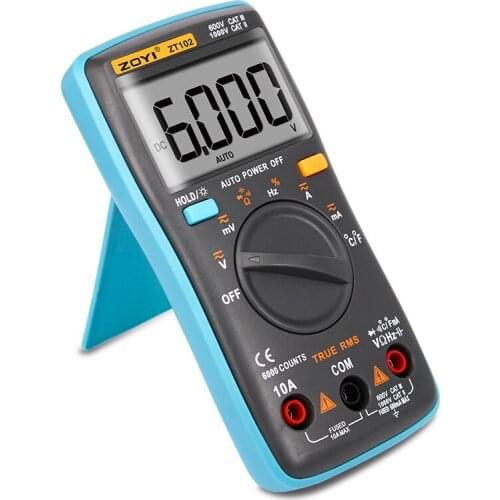 Digital Multimeter True RMS Auto Range Multimetro Voltmeter Ammeter Capacitance Temperature Hz Tester