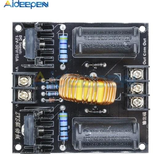 DC 12-30V 10A ZVS Tesla Coil Zero Voltage Flyback Driver Board High Voltage Booster Generator Plate Induction Heating Module