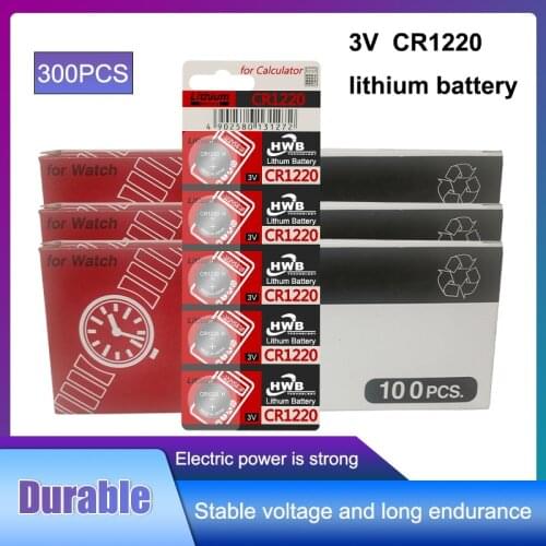 Hot sale For maxell 300pc original cr1220 cr 1220 3v button battery button battery DL1220 BR1220 ECR1220 LM1220 KCR1220 KL1220