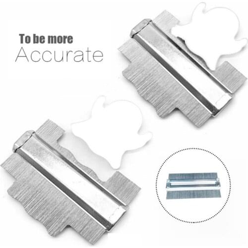 Metal Profile Duplicator Tool Accurate Shaping Wood Measure Ruler Stainless Steel Contour Gauge