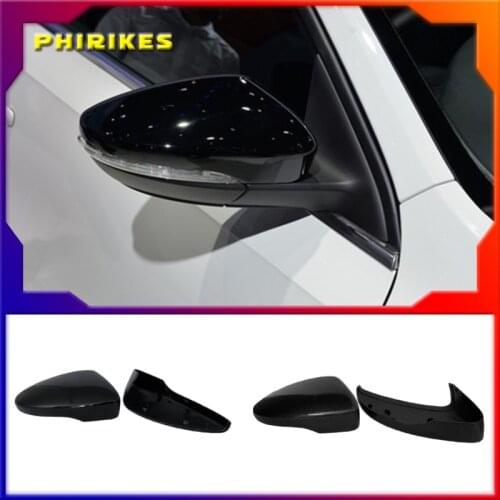 Mirror Caps For VW Golf 7 MK7 7.5 GTD R GTI MK6 6 Polo 6R 6C Scirocco Passat B7 Jetta MK6 Beetle Side Wing Mirror Covers E-GOLF